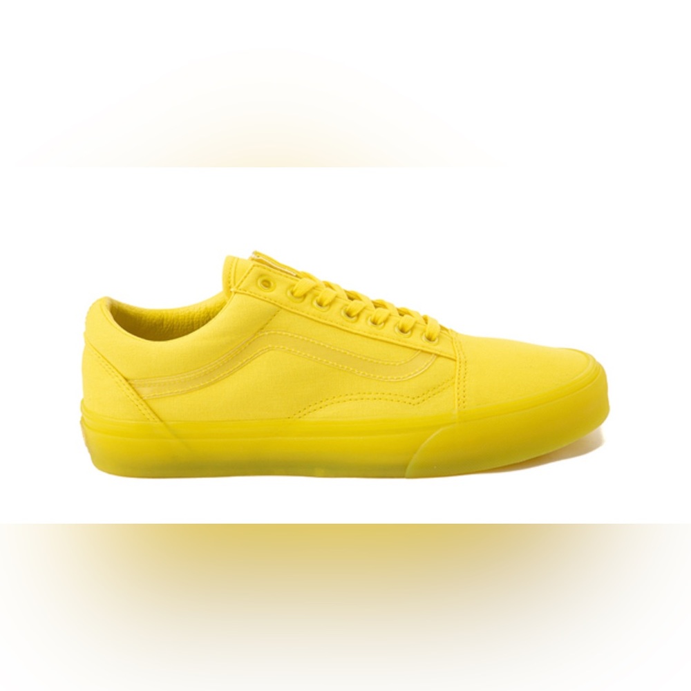 Vans Old Skool Skate Shoes - Yellow Monochrome,  translucent woman 5